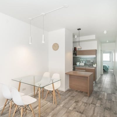 Rent of a bright modern 2-room apartment with a balcony, Palermo Hollywood, Buenos Aires, Argentina